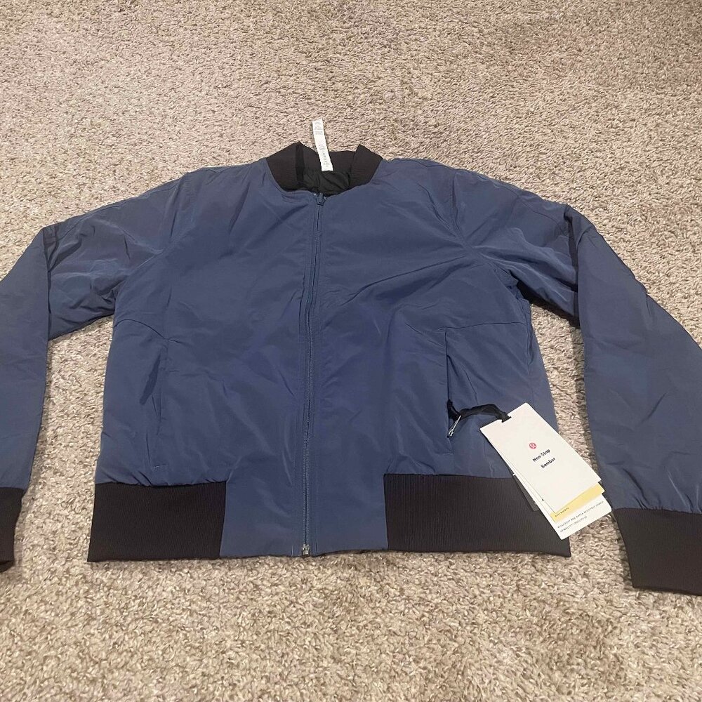 NWT Non-Stop Reversible Bomber Iron Blue